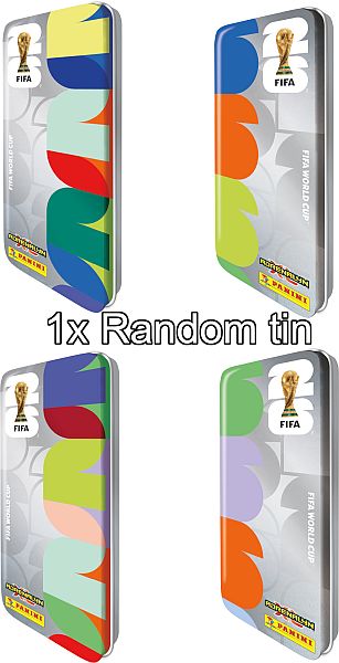 Panini Adrenalyn XL: FIFA World Cup 2026 Nordic Edition - Pencil Tin - 4 Booster Packs + Limited-kort & Trophy-kort