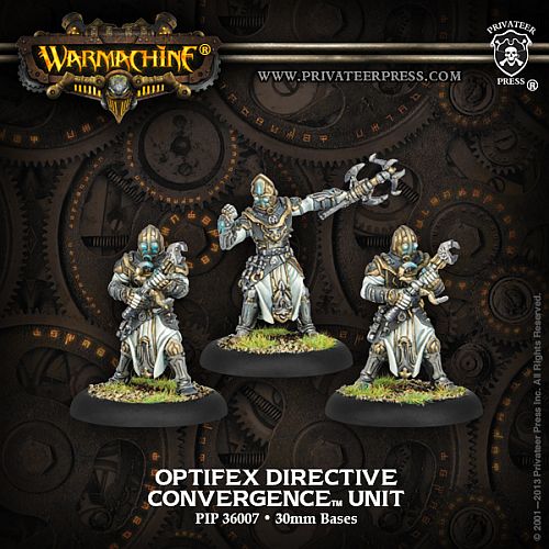 Convergence of Cyriss: Optifex Directive - Unit (1 Leader & 2 Grunts) PIP+36007