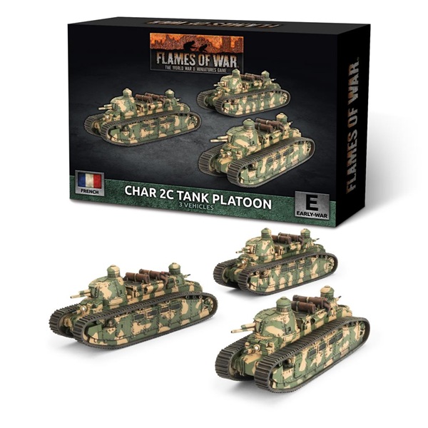Flames Of War: Char 2C Tank Platoon (3) - FRX17