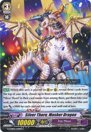 Silver Thorn, Masher Dragon (Cardfight!! Vanguard Rummy Labyrinth Under the Moonlight)