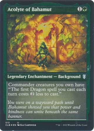 Acolyte of Bahamut - Etched Foil (Commander Legends: D&D - Battle for Baldur's Gate)