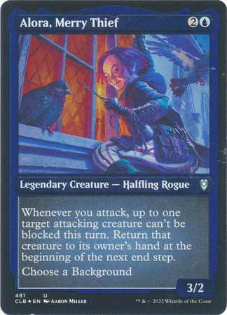 Alora, Merry Thief - Etched Foil (Commander Legends: D&D - Battle for Baldur's Gate)