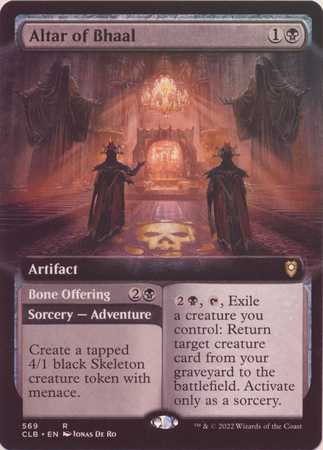 Altar of Bhaal // Bone Offering - Extended Art Foil (Commander Legends: D&D - Battle for Baldur's Gate)