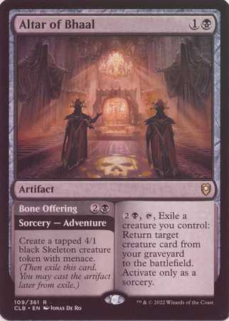 Altar of Bhaal // Bone Offering - Foil (Commander Legends: D&D - Battle for Baldur's Gate)