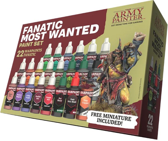 Army Painter -  Warpaints Fanatic Most Wanted Paint Set - WP8071